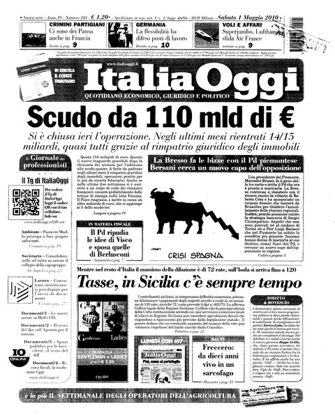 Italia oggi : quotidiano di economia finanza e politica